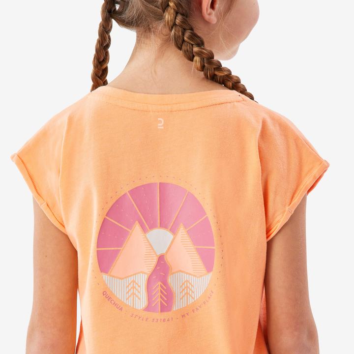 Produktbild Quechua T-Shirt Kinder Grösse 122–170 Wandern - NH100 orange (122, 128, 134, 140, 146, 152, 158, 164, 170)