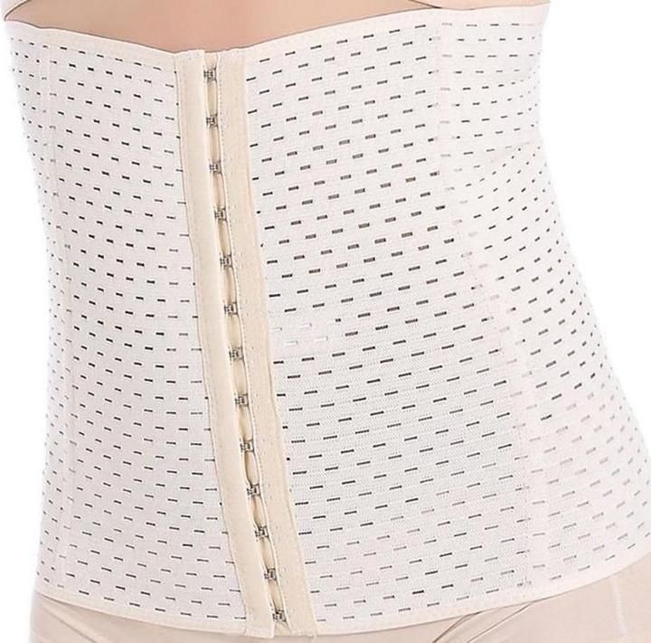 Actual product image JTI Waist trainer / training corset for hourglass figure, M - Beige (M)