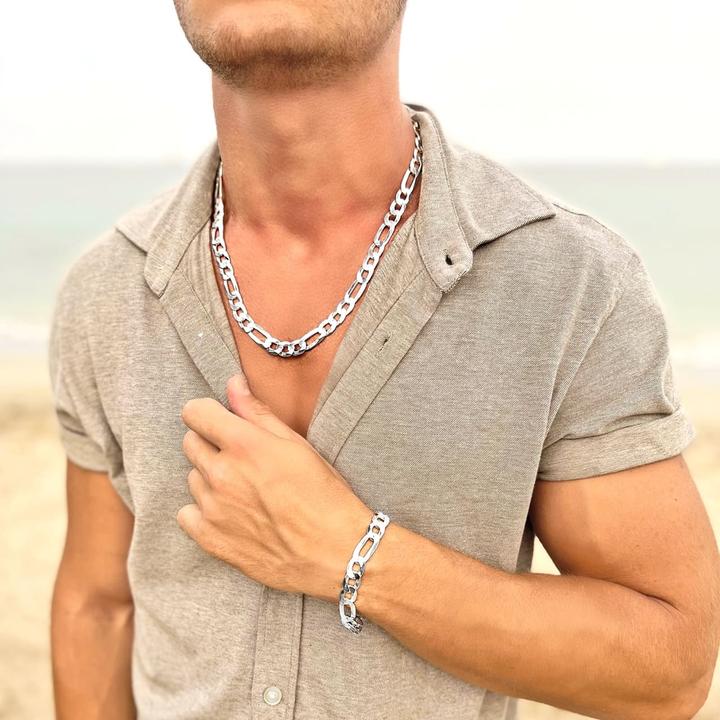 Image du produit Candy Collier Figaro Aigle 11.0 mm, argent sterling 925 (Argent sterling 925, Argent massif de 925, 60 cm)