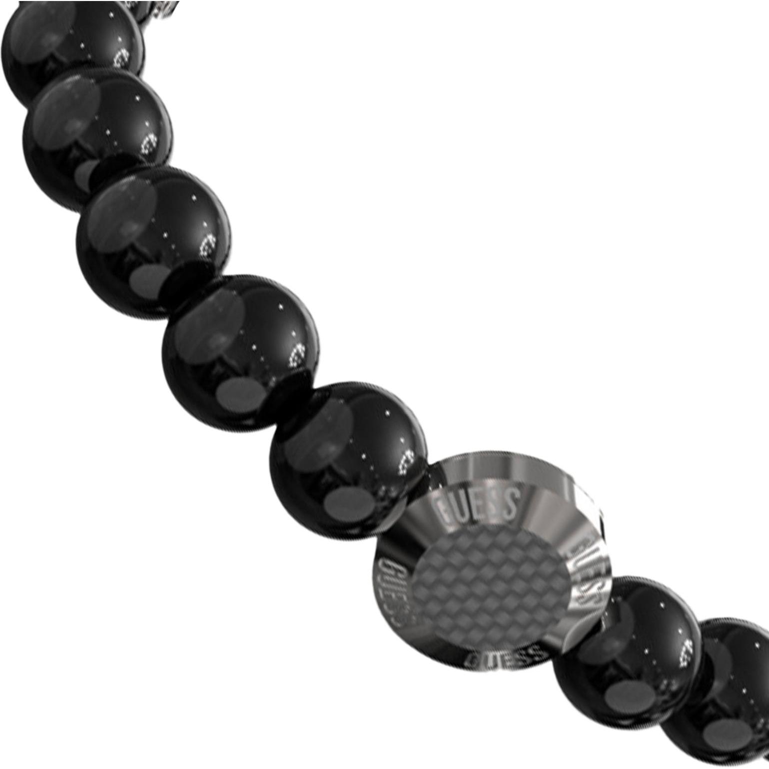 Thumbnail - Guess, Armschmuck, CARBON FIBER BEADS BRACELET Armband, (18.50 cm, Edelstahl)