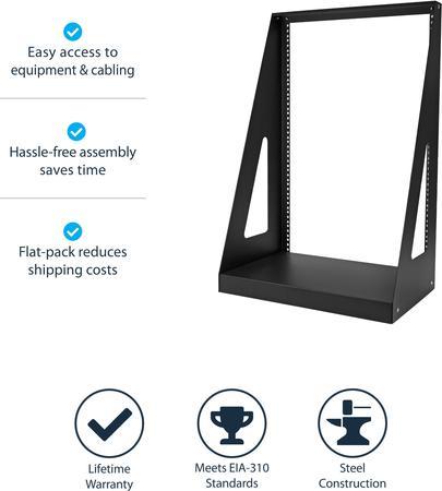 Produktbild StarTech HEAVY DUTY 2-POST RACK - 16U (16 HE, 19 Zoll Rack)
