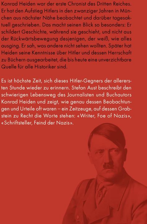 Produktbild Hitlers erster Feind (Deutsch, Stefan Aust, 2016)