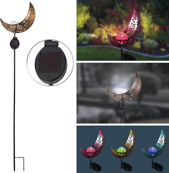 Immagine prodotto Lunartec Luce solare lunare con LED RGB e picchetto di terra, IP44 (IP44)