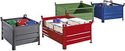 Actual product image Heson-Werk Solid wall stacking container, WxL 800 x 1200 mm