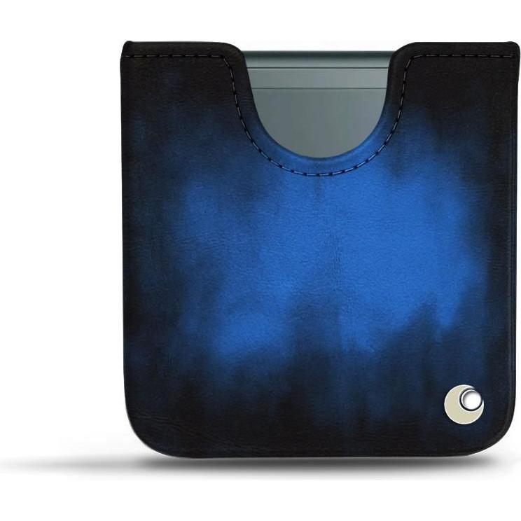 Noreve Lederschutzhülle Samsung Galaxy Z Flip3 (Samsung Galaxy Z Flip3), Smartphone Hülle, Blau