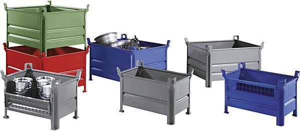 Actual product image Heson-Werk Solid wall stacking container, WxL 800 x 1000 mm