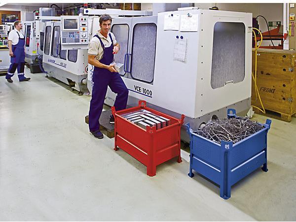 Actual product image Heson-Werk Solid wall stacking container, WxL 800 x 1000 mm