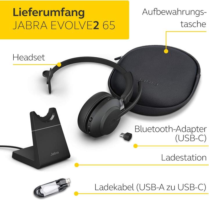Produktbild Jabra Evolve2 65 (Kabellos, USB-C)