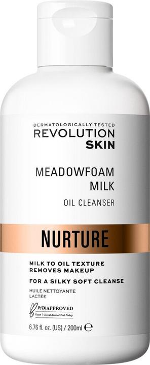 Immagine prodotto Revolution Skincare Latte struccante Nurture Meadowfoam (Oil Clean ser) 200 ml (Olio detergente, 200 ml)