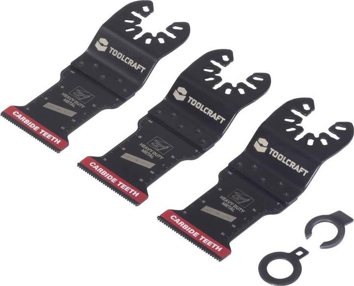 Produktbild Toolcraft TO-10283181 Carbide Multifunktionswerkzeug-Zubehör-Set 34 mm 3 St.