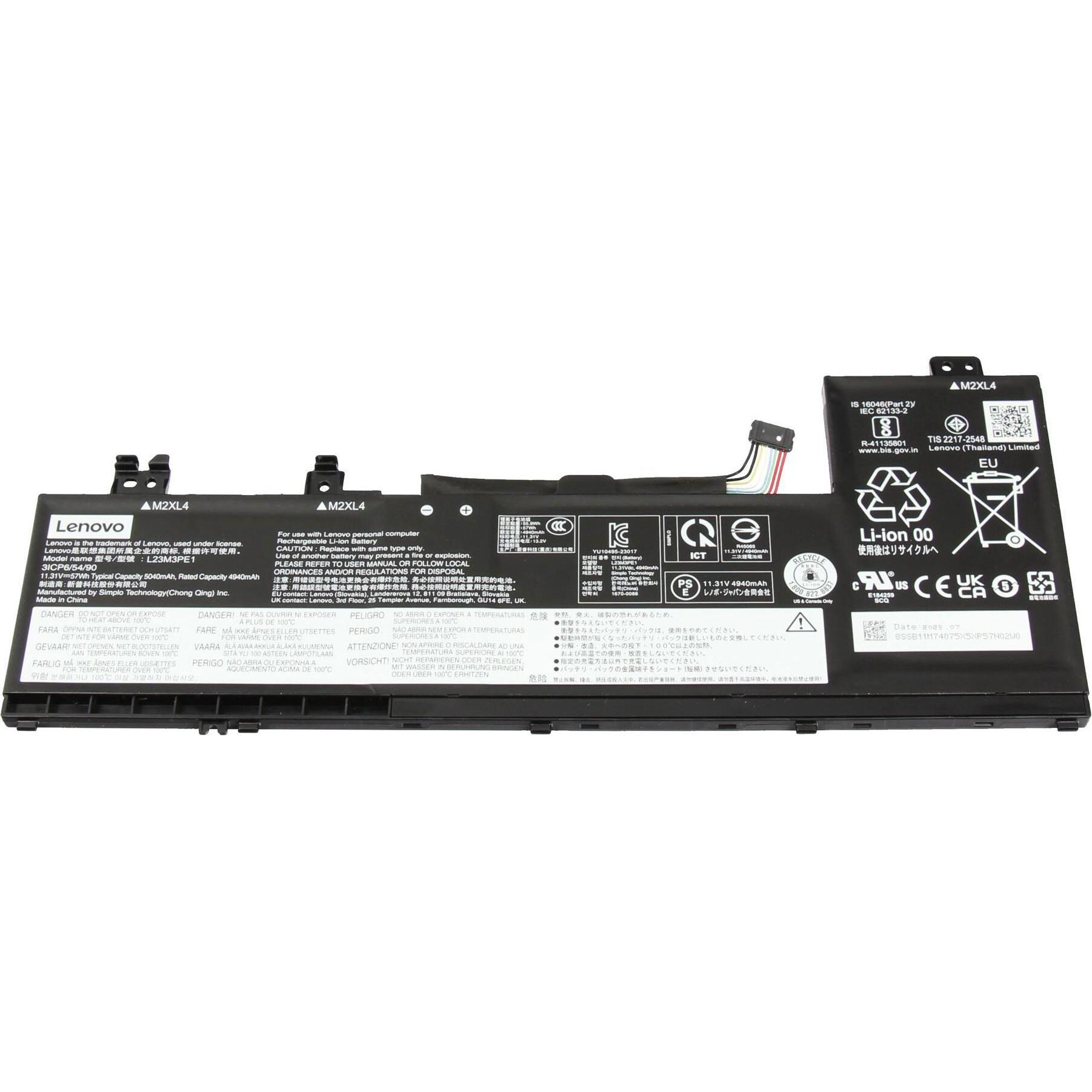 Lenovo L23C3PE1, Notebook Akku