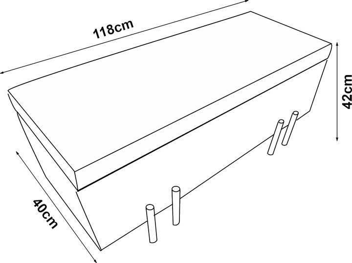 Produktbild En.Casa Sitztruhe Dals Samt 118x40x42 cm Grau (118 cm)