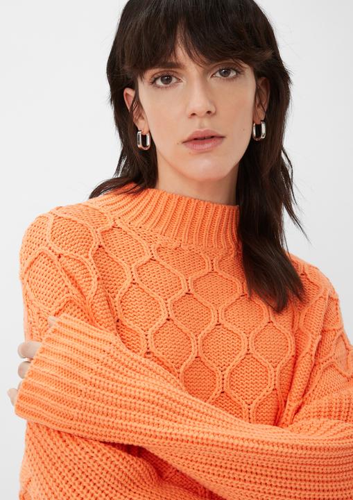 Produktbild Comma Strickpullover Oversized Grobstrickpullover aus Baumwollmix (34)