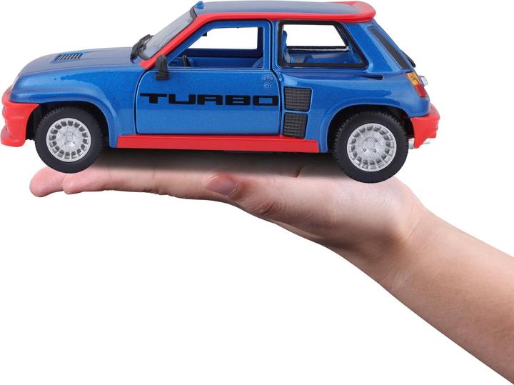 Actual product image Bburago Renault 5 Turbo blue/red 1:24