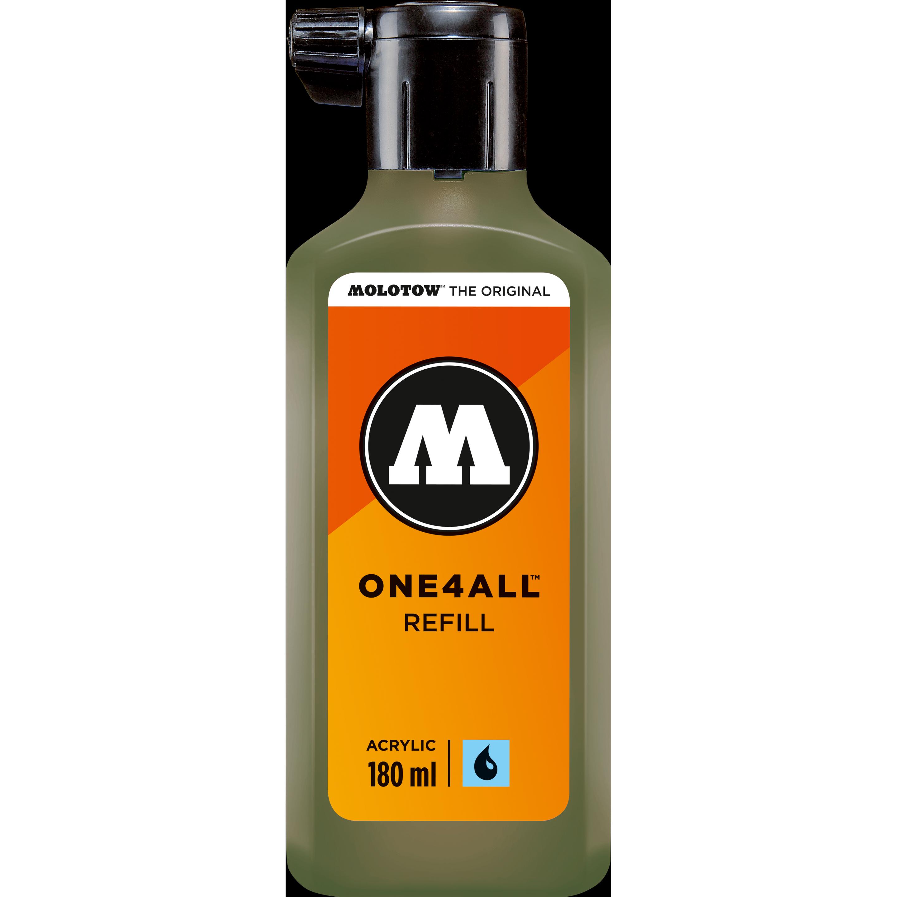 Molotow, Ersatzpatrone, Nachfülltinte One4All für Permanentmarker 180ml amazonas hell (Nachfülleinheit)