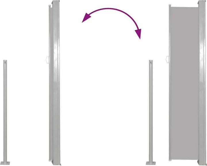 Produktbild vidaXL Balkon-Seitenmarkise (3 m)