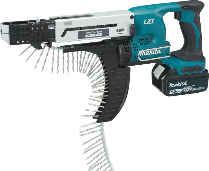 Produktbild Makita 18V Akku-Magazinschrauber mit 2x 5.0Ah Akkus DFR750RTE