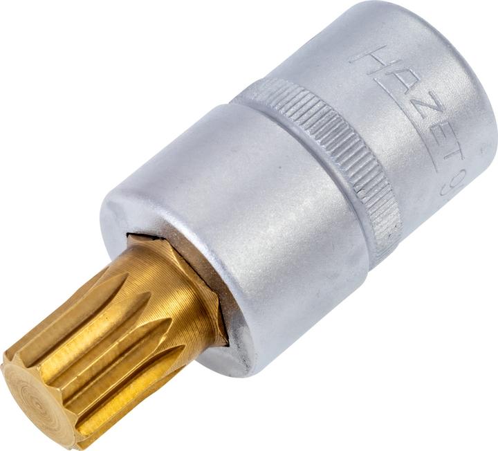 Produktbild HAZET Schraubendreher-Steckschlüsseleinsatz 990-14 ∙ Vierkant12,5 mm (1/2 Zoll) ∙ Innen Vielzahn Pr…