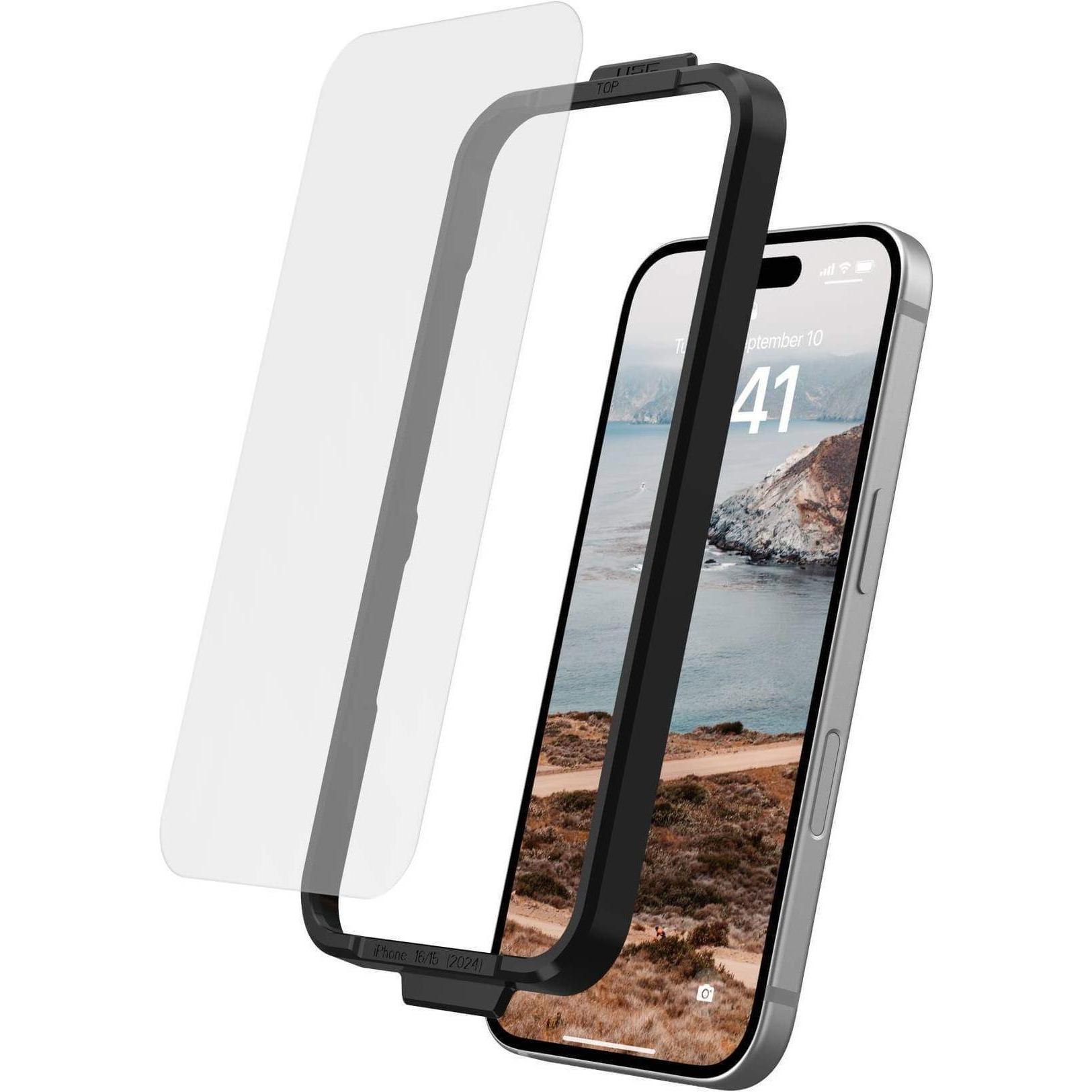 Thumbnail - UAG Glass Shield (1 Stück, Apple iPhone 16, Apple iPhone 15), Smartphone Schutzfolie, Transparent