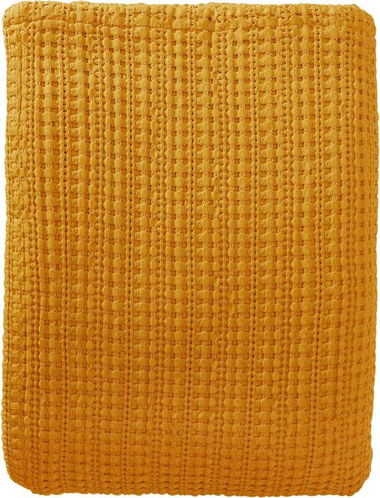 Urbanara Tagesdecke Anadia 220 x 240 cm, Senfgelb (220 x 240 cm)