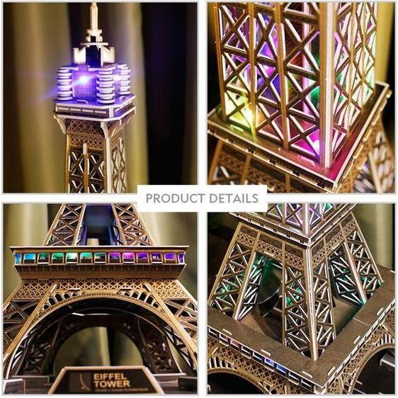 Thumbnail - Cubicfun PUZZLE 3D Eiffelturm (Das Licht) (84 Teile)
