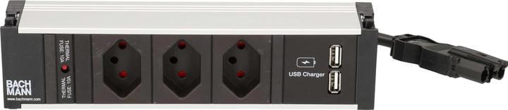Produktbild Bachmann Steckdosenleiste CONI, 3x T13, 1x USB kurz (3 x, Typ 13)
