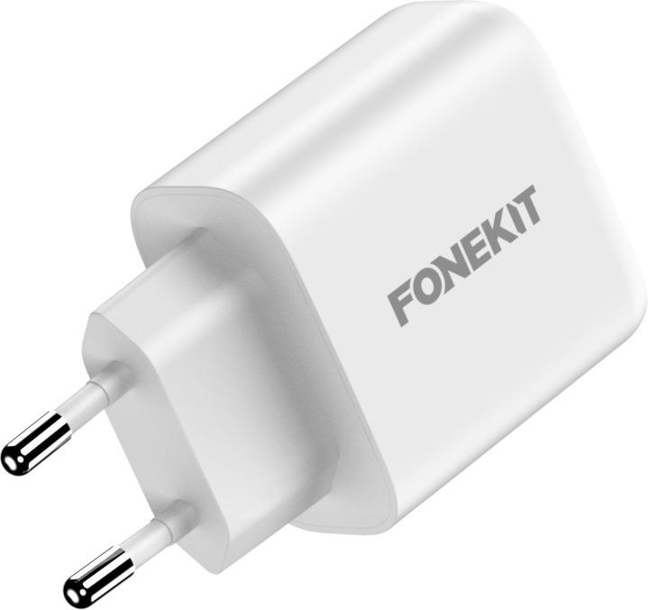 Actual product image FoneKit GaN PD 65W Wall Charger, USB-C, White (65 W)