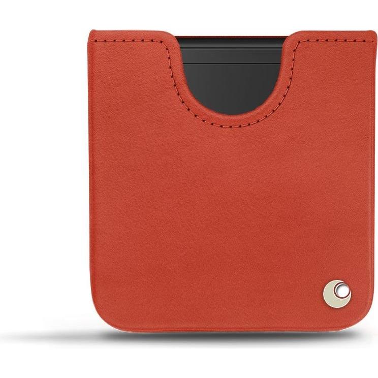 Noreve Lederschutzhülle (Samsung Galaxy Z Flip), Smartphone Hülle, Orange