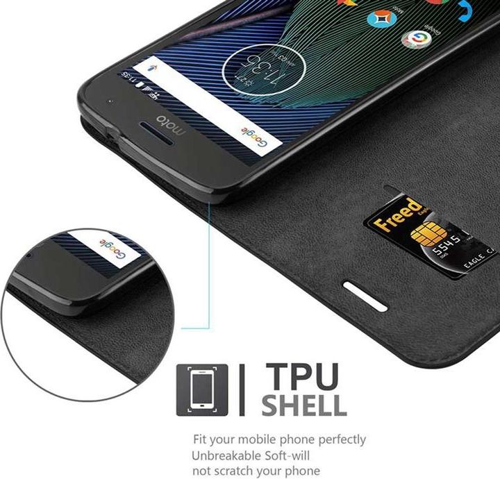 Productafbeelding Cadorabo Boek Onzichtbare Magneethoes (Motorola Moto G5S Plus)