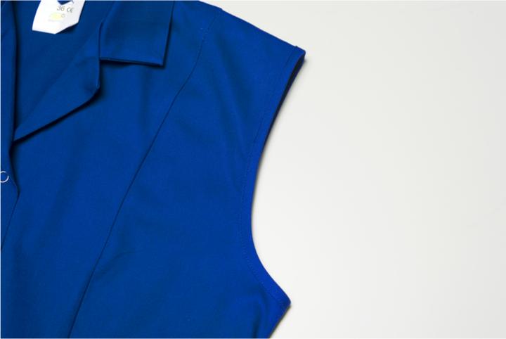 Produktbild Planam Berufsmantel Baumwolle 1/4-Arm kornblumenblau 52 54 (54)