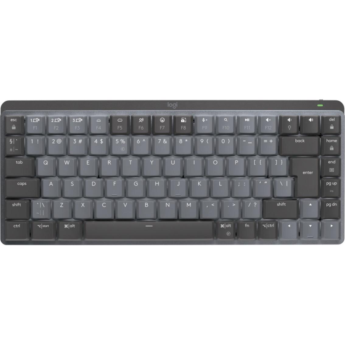 Thumbnail - Logitech MX Mechanical Mini (US, Kabellos), Tastatur, Grau