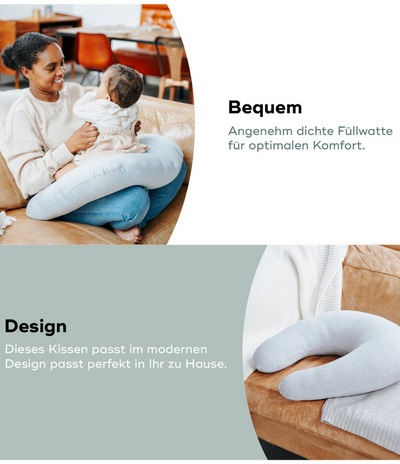 Actual product image Babymoov B.LOVE FEEDING PILLOW Mineral Grey (50 cm)