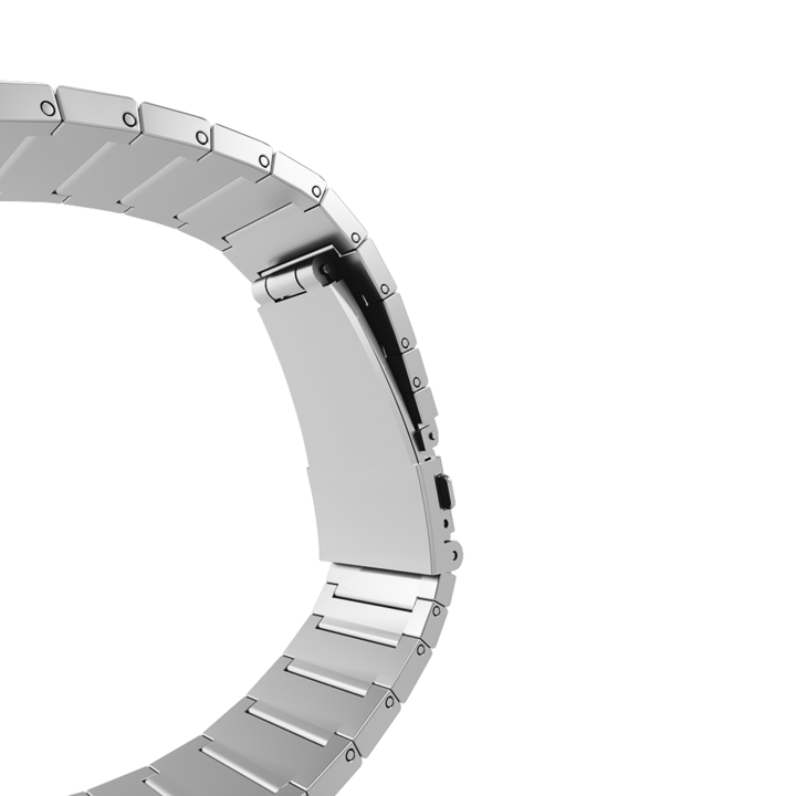 Produktbild Strap-it Smartwatch bandje - Geschikt voor Apple Watch luxe bandje - zilver - Horlogeband / Polsband (Titan, Apple Watch)