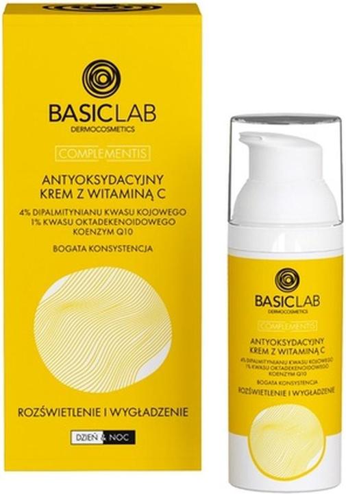 Actual product image BasicLab Complementis Antioxidant Face Cream With Light Texture Brightening And Smoothing 50Ml (50 ml, 24h cream)