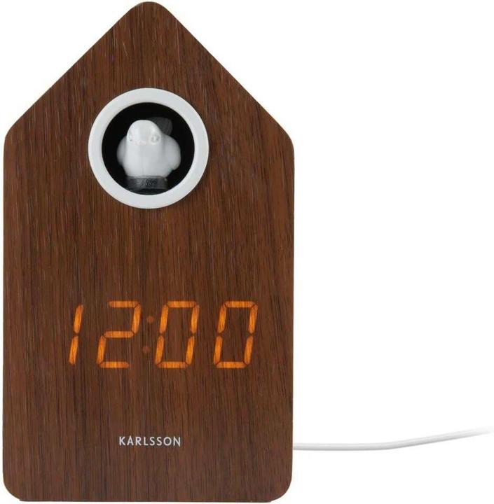 Produktbild Karlsson Digitalwecker Kuckuck Dark wood veneer