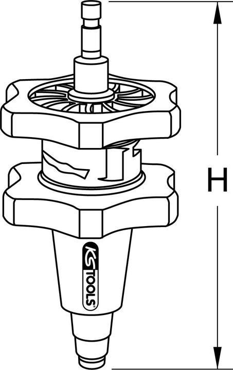 Actual product image KS Tools Adaptor for cooling systems, Ø 47-60 mm