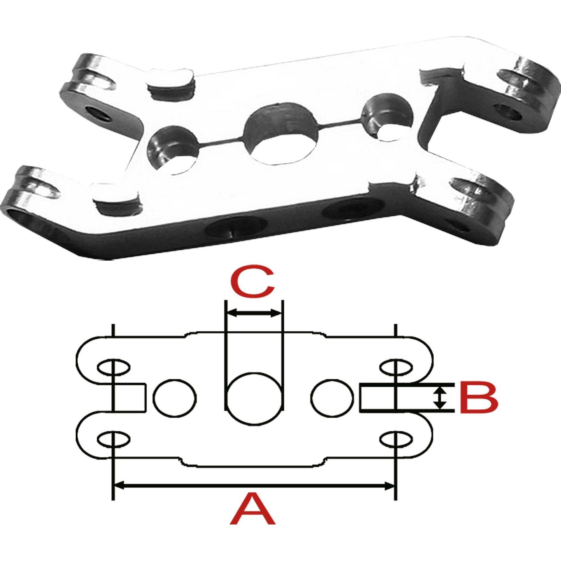 Reisenauer mittelstück turbo spinner 30/3,17/6mm mit klemmbefestigung versatz 0°