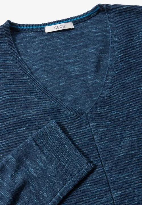Image du produit Cecil Pull Col V Structure (S)