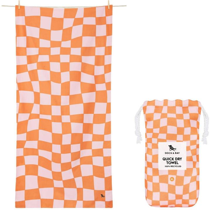 Dock & Bay Strandtuch Groovy Check (90 x 200 cm)