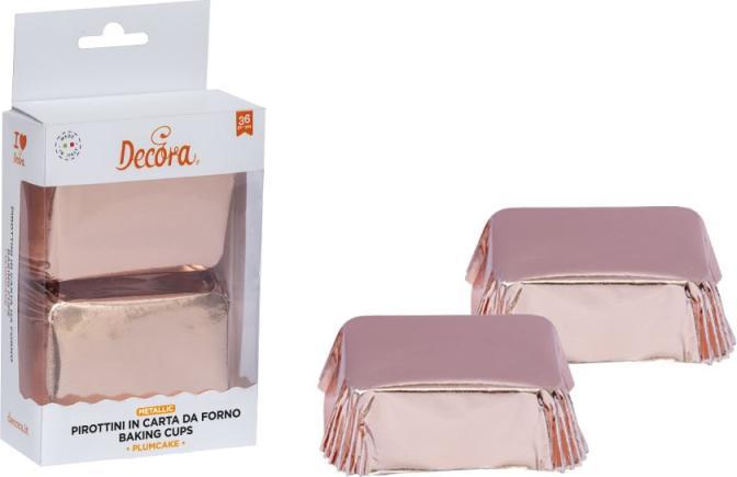 Produktbild Decora Mini-Cake-Backform 20 Stück, Rosegold (5 cm)