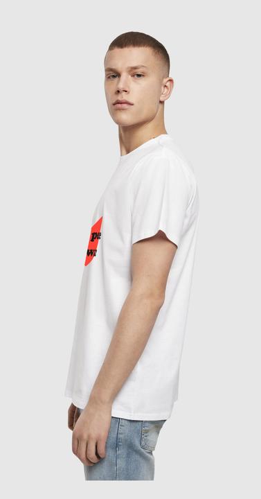 Produktbild Merchcode Peace - Red Heart White Basic T-Shirt - 112233 (XL)