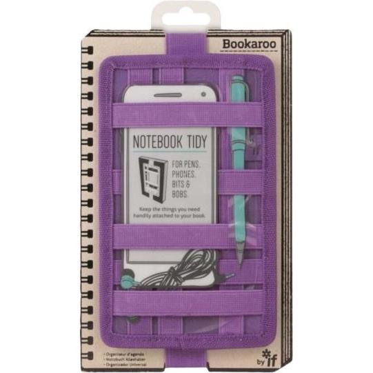 IF, Quaderni + Bloc notes, Bookaroo Notebook Tidy Organiser con note viola (A5)