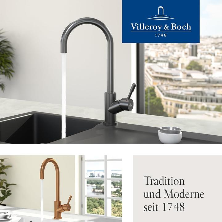 Actual product image Villeroy & Boch Umbrella kitchen tap, stainless steel