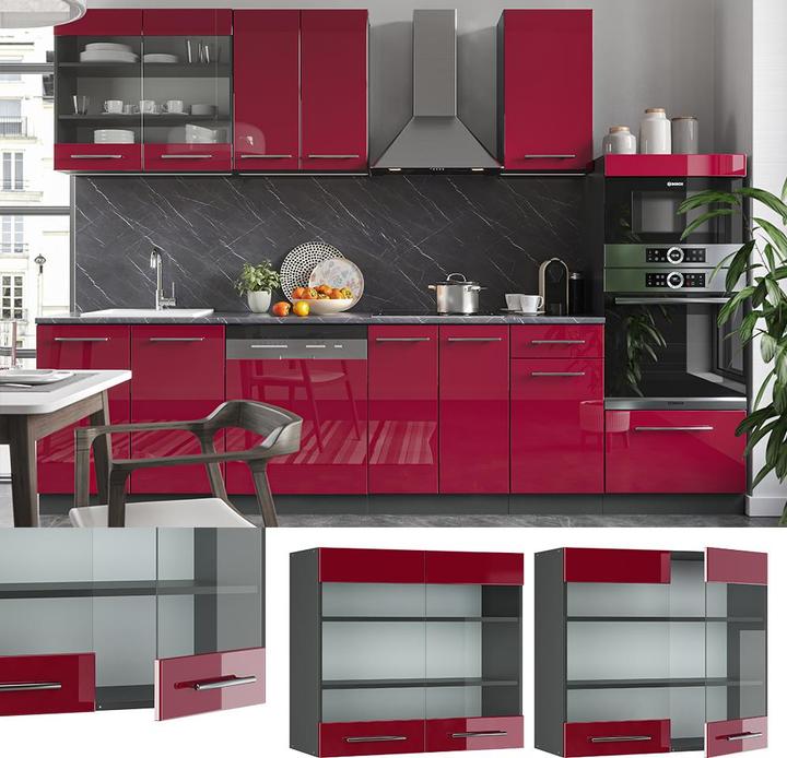 Produktbild Vicco Küchenglasschrank Fame-Line (80 x 34.10 x 72 cm)