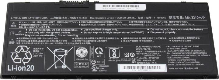 Immagine prodotto Fujitsu FPB0338S (4 cubicoli, 3490 mAh)