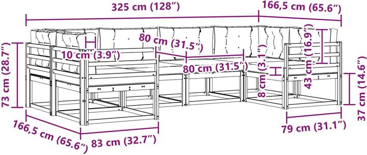 Produktbild vidaXL Outdoor-Sofagarnitur