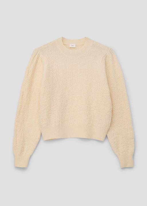 Image du produit s.Oliver Strickpullover Pullover mit Puffärmeln (M)