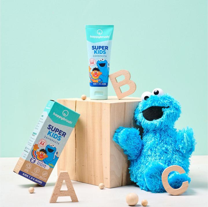 Produktbild happybrush Zahnpasta SuperKids Sesamstrasse 75 ml (75 ml)