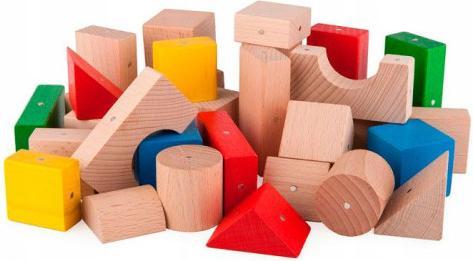 Actual product image Kooglo MICRO GIRAFFE Set 10 magnetische Holzteile