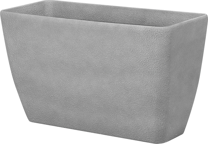 Produktbild Beliani Blumenkübel 2er Set grau rechteckig 74 x 32 x 45 cm BARIS (74 cm)